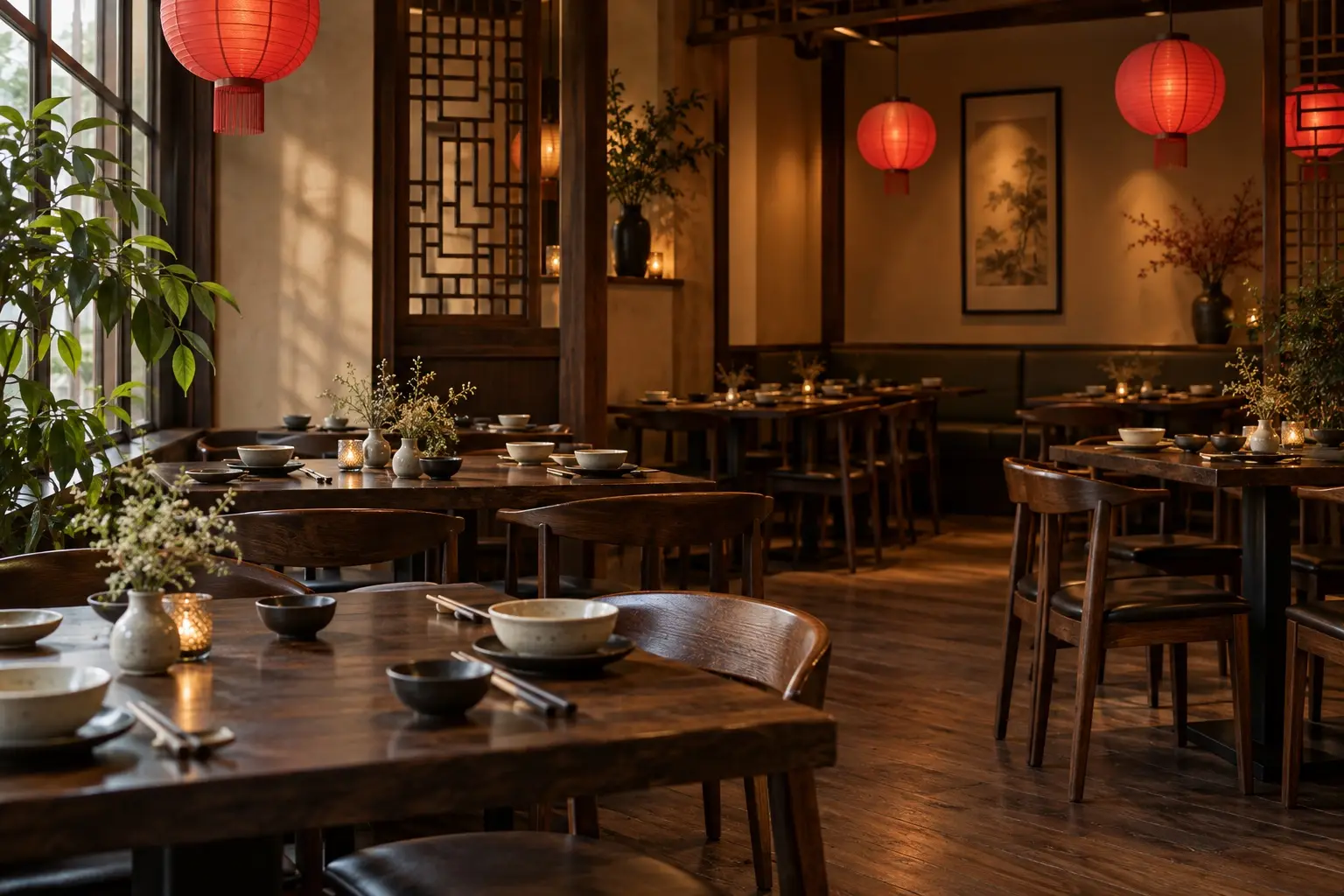 The dining room